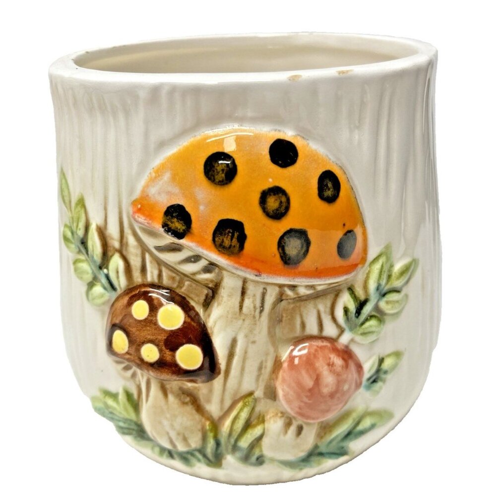 Vintage Merry Mushroom Canister Replacement NO LID Sears 1978 Japan Medium 4”